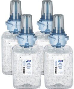PURELL&reg; Hand Sanitizer Gel Refill - Fragrance-free Scent - 23.7 fl oz (700 mL) - Push Pump Dispenser - Kill Germs - Hand - Clear - Bio-based - 4 / Carton