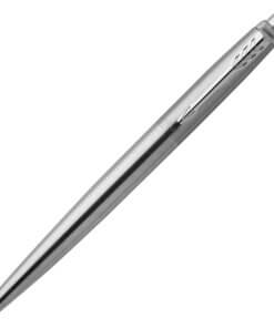 Parker Jotter Ballpoint Pen - Medium Pen Point - Refillable - Blue - Stainless Steel Stainless Steel Barrel - 1 Each