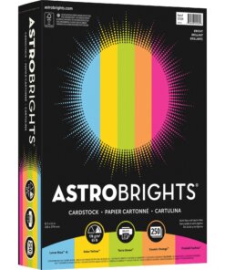 Astrobrights Color Card Stock - 5 Assorted Colours - 8 1/2" x 11" - 250 / Pack - High-impact, Durable, Printable, Acid-free, Lignin-free