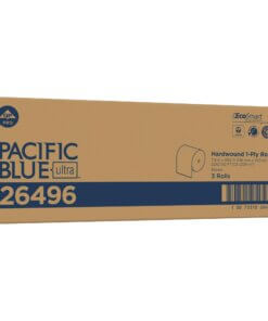 Pacific Blue Ultra High-Capacity Recycled Paper Towel Rolls - 7.87" x 1150 ft - Brown - Paper - Flexible, Chlorine-free - 3 Rolls Per Container - 3 / Carton