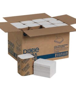 Dixie Ultra&reg; Interfold Napkin Dispenser Refill - 2 Ply - Interfolded - White - Soft, Absorbent, Chlorine-free - 250 Per Bundle - 24 / Carton