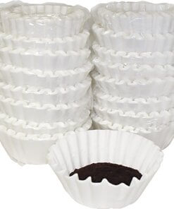 Melitta Basket-style Coffeemaker Coffee Filters - Heavyweight, Tear Resistant, Disposable - 800 / Carton - White