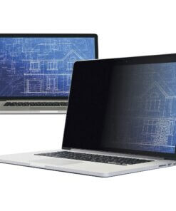 3M Privacy Filter Black, Matte - For 15.4" Widescreen LCD Notebook - 16:10 - Scratch Resistant, Fingerprint Resistant, Dust Resistant - Anti-glare