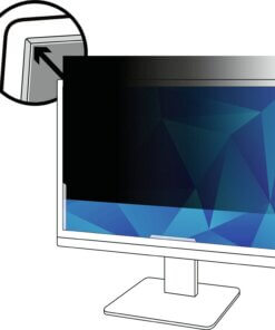 3M Privacy Filter Black, Matte - For 23" Widescreen LCD Monitor - 16:9 - Scratch Resistant, Fingerprint Resistant, Dust Resistant - Anti-glare