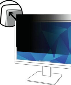3M Privacy Filter Black, Matte - For 24" Widescreen LCD Monitor - 16:9 - Scratch Resistant, Fingerprint Resistant, Dust Resistant - Anti-glare
