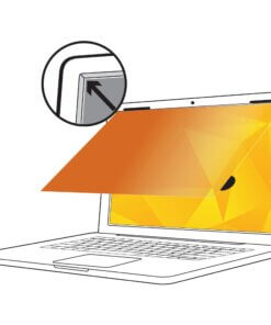 3M Gold Privacy Filter Gold, Glossy - For 12.5" Widescreen LCD Notebook - 16:9 - Scratch Resistant, Dust Resistant
