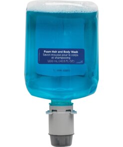 Pacific Blue Ultra Hair And Body Wash Manual Dispenser Refills - 40.6 fl oz (1200 mL) - Squeeze Bottle Dispenser - Dirt Remover, Bacteria Remover - Hair, Body, Skin - Blue - Hygienic, Rich Lather, pH Balanced - 4 / Carton