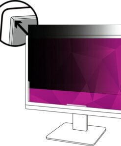 3M High Clarity Privacy Filter Black, Glossy - For 24" Widescreen LCD Monitor - 16:9 - Scratch Resistant, Dust Resistant