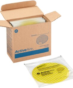 ActiveAire Deodorizer Urinal Screens - Lasts upto 30 Days - Deodorizer - 12 / Carton - Yellow