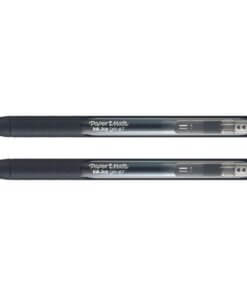 Paper Mate InkJoy Gel Pen - 0.77 mm Pen Point Size - Retractable - Black - Blue Barrel - 2 / Pack