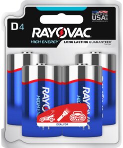 Rayovac Alkaline D Batteries - For Multipurpose - D - 4 / Pack