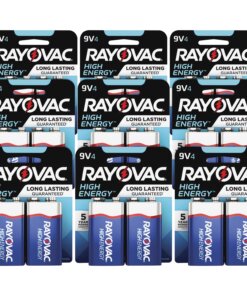 Rayovac High-Energy Alkaline 9-Volt Battery 4-Packs - For Multipurpose - 9V - 9 V DC - 12 / Carton