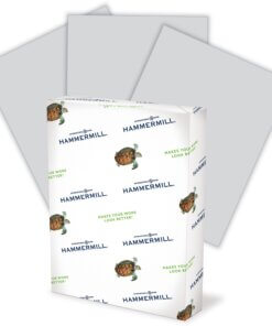 Hammermill Colors Recycled Copy Paper - Gray - Letter - 8 1/2" x 11" - 20 lb Basis Weight - Smooth - 5000 / Carton - FSC - Jam-free, Archival-safe, Acid-free
