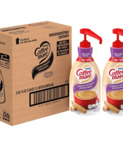 Coffee mate Sweetened Original Gluten-Free Liquid Creamer - Pump Bottle - Sweetened Original Flavor - 50.72 fl oz (1.50 L) - 2/Carton - 300 Serving