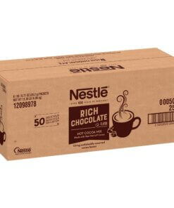 Nestle&reg; Rich Chocolate Hot Cocoa Packets - Powder - 0.17 oz - Packet - 6 / Carton - 50 / Box