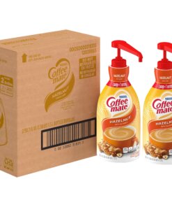 Coffee mate Hazelnut Gluten-Free Liquid Creamer - Pump Bottle - Hazelnut Flavor - 50.72 fl oz (1.50 L) - 2/Carton - 600 Serving