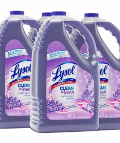 Lysol Clean/Fresh Lavender Cleaner - Liquid - 144 fl oz (4.5 quart) - Clean & Fresh Lavender Orchid Scent - 4 / Carton - Purple