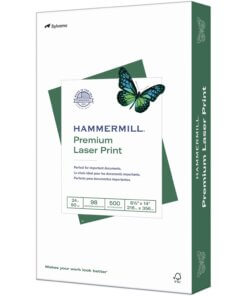 Hammermill Premium Laser Print Paper - White - 98 Brightness - Legal - 8 1/2" x 14" - 24 lb Basis Weight - Ultra Smooth - 500 / Ream - SFI