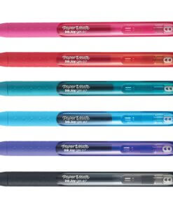 Paper Mate InkJoy Gel Pen - Medium Pen Point - 0.7 mm Pen Point Size - Retractable - Pink, Red, Teal, Bright Blue, Purple, Black Gel-based Ink - Pink, Red, Teal, Bright Blue, Purple, Black Barrel - 6 / Pack