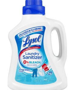 Lysol Crisp Linen Laundry Sanitizer - Liquid - 90 fl oz (2.8 quart) - Crisp Linen Scent - 1 Each - Blue