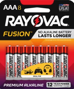 Rayovac Fusion Alkaline AAA Batteries - For Multipurpose - AAA - 8 / Pack