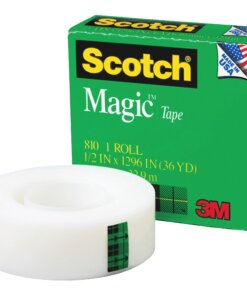Scotch Magic Tape - 36 yd Length x 0.50" Width - 1" Core - 12 / Pack - Matte Clear