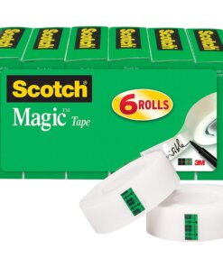 Scotch 3/4"W Magic Tape - 27.78 yd Length x 0.75" Width - 1" Core - 12 / Bundle - Transparent