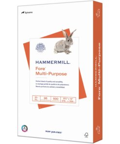 Hammermill Fore Multipurpose Copy Paper - White - 96 Brightness - Legal - 8 1/2" x 14" - 20 lb Basis Weight - 500 / Ream - FSC - Acid-free
