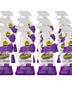 OdoBan Lavender Deodorizer Disinfectant Spray - Ready-To-Use Spray - 32 fl oz (1 quart) - Lavender Scent - 12 / Carton - Purple