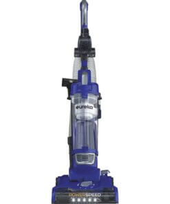 Eureka PowerSpeed NEU188 Upright Vacuum Cleaner - 1.06 gal - Bagless - Hose, Crevice Tool, Upholstery Tool, Pet Hair Tool, Filter, Upholstery Brush - 12.60" Cleaning Width - Carpet, Bare Floor, Tile Floor, Wooden Floor, Hard Floor - 18 ft Cable Length - 60" Hose Length - HEPA - Pet Hair Cleaning - AC Supply - 2 A - Blue, Black, Orange