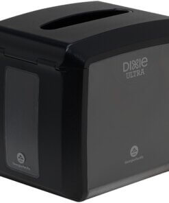 Dixie Ultra&reg; Tabletop Interfold Napkin Dispenser - Interfolded Dispenser - 275 x Napkin - 7.2" Height x 7.6" Width x 6.1" Depth - Black - Rubber Feet, Non-slip Base, See Through Window, Slip Resistant - 1 Each