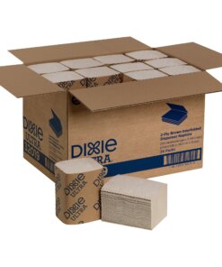 Dixie Ultra&reg; Interfold Napkin Dispenser Refill - 2 Ply - Interfolded - 6.50" x 9.85" - Brown - Embossed, Absorbent, Bio-based, Soft - For Food Service, School, Office, Restaurant - 250 Per Pack - 24 / Carton