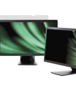 Business Source Widescreen Frameless Privacy Filter Black - For 24" Widescreen LCD Monitor - 16:10 - Anti-glare - 1 Pack