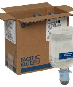 Pacific Blue Ultra Antimicrobial Foam Soap Automated Touchless Dispenser Refills - 40.6 fl oz (1200 mL) - Touchless Dispenser - Kill Germs, Bacteria Remover - Hand - Clear - Dye-free, Fragrance-free, pH Balanced, Bio-based - 3 / Carton