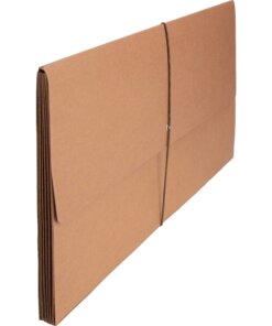 Business Source Legal Recycled File Wallet - 8 1/2" x 14" - 5 1/4" Expansion - Brown - 30% Recycled - 1 Each