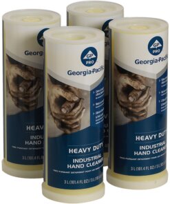 Georgia-Pacific Heavy-Duty Gel Industrial Hand Cleaner Dispenser Refills - Citrus Scent - 101.4 fl oz (3 L) - Grime Remover, Soil Remover, Tar Remover, Paint Remover, Lacquer Remover - Hand, Skin - Clear - Heavy Duty, Non-greasy, Site Window, Fast Acting - 4 / Carton