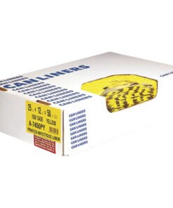 Heritage 1.3 mil Color-coded Can Liner - 30 gal Capacity - 30" Width x 43" Length - 1.30 mil (33 Micron) Thickness - Low Density - Yellow - 200/CartonCan - Commercial, Healthcare