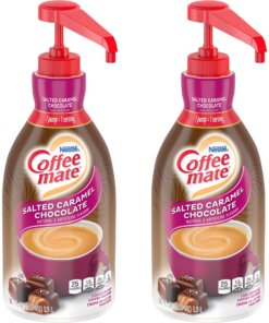 Coffee mate Salted Caramel Chocolate Flavor Concentrated Coffee Creamer - Salted Caramel Chocolate Flavor - 50.7 fl oz - 2 / Carton Bottle - 600 Serving