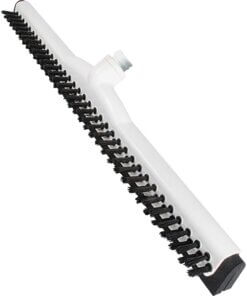 Ettore Wipe 'n Dry 18" Floor Squeegee - Rubber Blade - Durable, Built-in Splash Guard - White