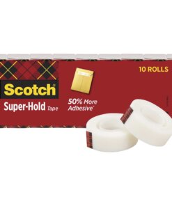 Scotch Super-Hold Tape - 27.78 yd Length x 0.75" Width - 10 / Pack - Clear