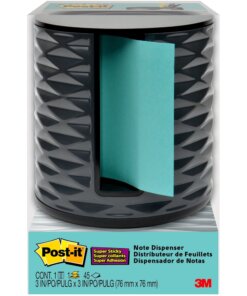 Post-it&reg; Note Dispenser - 3" x 3" Note - Black