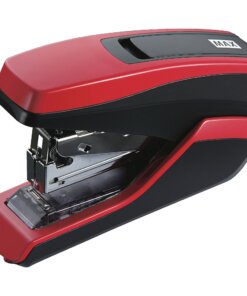MAX HD-55FL Half-strip Stapler - 35 of 80g/m² Paper Sheets Capacity - 100 Staple Capacity - Half Strip - 24/6mm, 26/6mm Staple Size - Red, Black