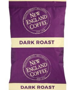 New England Coffee&reg; Portion Pack French Roast Coffee - Dark - 2.5 oz Per Pack - 24 / Carton
