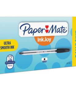 Paper Mate Medium Point Ballpoint Pens - Medium Pen Point - Black - 1 Dozen