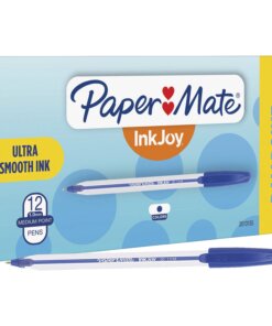 Paper Mate InkJoy 50 Stick Ballpoint Pens - Medium Pen Point - Blue - 1 Dozen