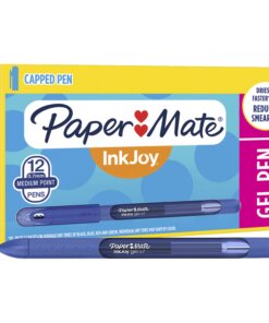 Paper Mate InkJoy Gel Stick Pens - Medium Pen Point - Blue Gel-based Ink - 1 Dozen
