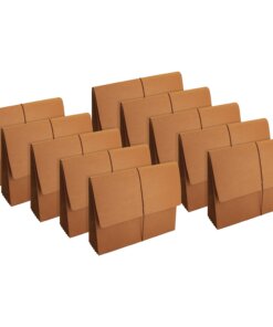 Business Source Legal Recycled File Wallet - 8 1/2" x 14" - 5 1/4" Expansion - Brown - 30% Recycled - 10 / Box