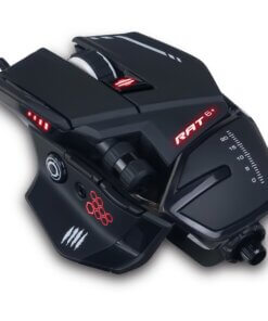 Mad Catz The Authentic R.A.T. 6+ Optical Gaming Mouse - PixArt PMW3360 - Cable - Black - 1 Pack - USB 2.0 - 12000 dpi - 11 Button(s)