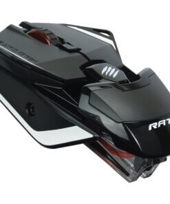 Mad Catz The Authentic R.A.T. 2+ Optical Gaming Mouse - Pixart PMW3325 - Cable - 1 Pack - USB - 5000 dpi - Scroll Wheel