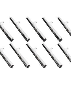 Ettore Wipe 'n Dry 18" Floor Squeegee - Rubber Blade - Durable, Built-in Splash Guard - White